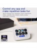Elgato Stream Deck Neo, 8x Customizable LCD Keys, 2x Touch Points Sensors, USB-C 2.0 Braided Cable, 90cm Cable Length, Wide Application of Use, White | 10GBJ9901 Elgato Stream Deck Neo, 8x Customizable LCD Keys, 2x Touch Points Sensors, USB-C 2.0 Braided Cable, 90cm Cable Length, Wide Application of Use, White | 10GBJ9901