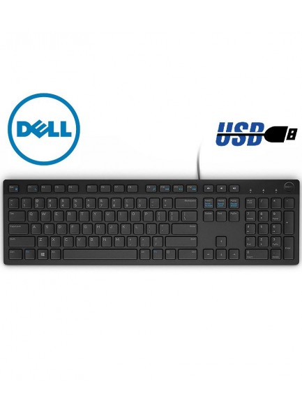 Dell Multimedia USB English and Arabic Keyboard - KB216