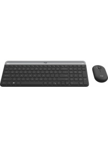 Logitech mk470 slim wireless keyboard an...