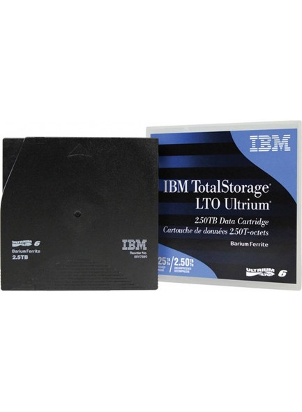 IBM LTO-6 Data Cartridge 2.5TB with label 00V7590 IBM LTO-6 Data Cartridge 2.5TB with label 00V7590