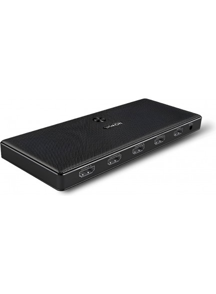 Mowsil 1 x 4 Port 4K@ 30Hz 1.4 HDMI Splitter, Support 4K@30Hz, 1080P Resolution, Mini Portable Design, Easy to Use and Carry, Travel Friendly, Compatible with HDMI 1.4/1.3/1.2, Black | MOS114