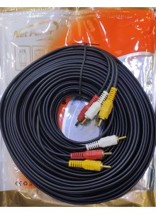 NETPOWER  3 RCA CABLE 20M 