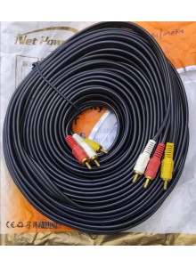 NETPOWER 3 RCA CABLE 25M 