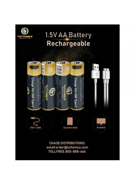 TUTTONICA TUTTO CELL  AA TYPE C RECHARGEABLE BATTERY (Pack of 4)