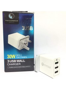 TUTTONICA C404 3 USB WALL CHARGER QC3.0 