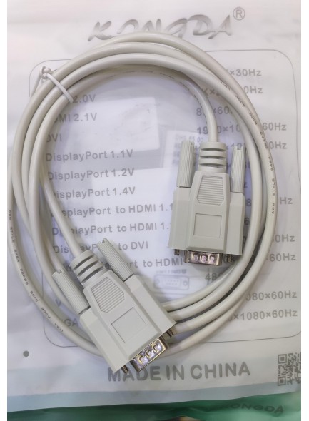 KONGDA DB9 Male TO DB9 Male Serial cable  1.8m