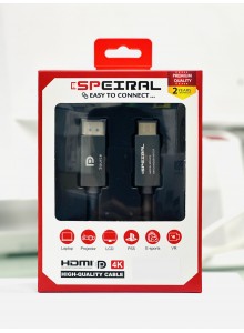 Speiral DISPLAYPORT TO HDMI CABLE 5METER... Speiral DISPLAYPORT TO HDMI CABLE 5METER...