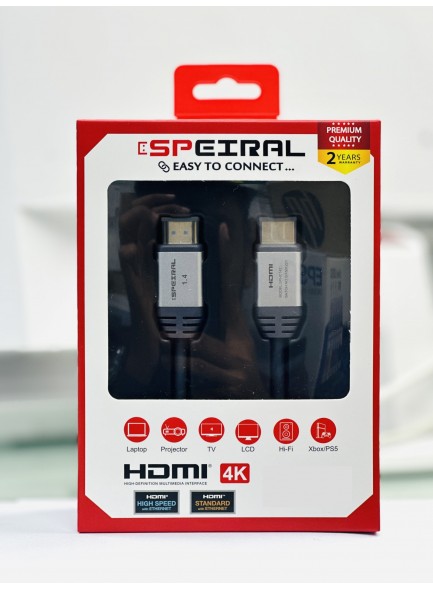 Speiral HDMI CABLE 1.4V 3 MTR 4K 30 Hz SPHC143