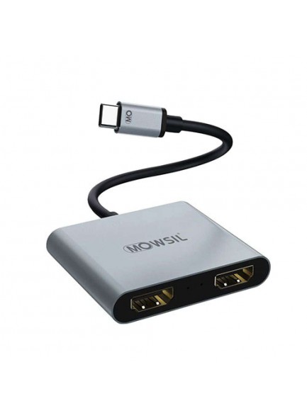 Mowsil Type C To Dual Hdmi Adaptor Mowsil Type C To Dual Hdmi Adaptor