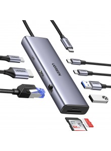 UGREEN USB-C to 2*USB3.0+2*USB-C+HDMI+RJ... UGREEN USB-C to 2*USB3.0+2*USB-C+HDMI+RJ...
