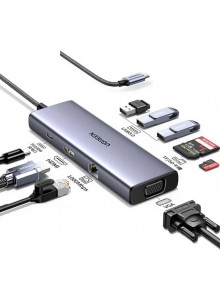 UGREEN USB-C To 3*USB 3.0 A+HDMI+VGA+RJ4...