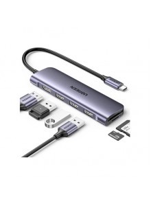 UGREEN C to HDMI +USB 3.0*3 + SD/TF  Con...