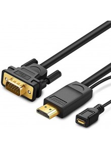 UGREEN HDMI to VGA Converter Cable 1.5m ... UGREEN HDMI to VGA Converter Cable 1.5m ...