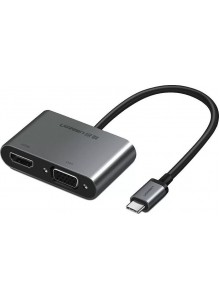UGREEN USB-C to HDMI + VGA Adapter with ... UGREEN USB-C to HDMI + VGA Adapter with ...