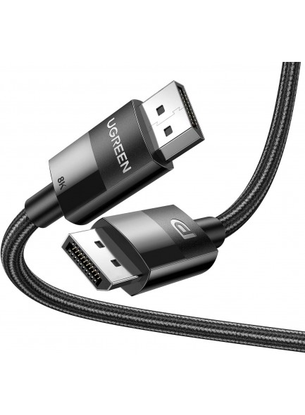 UGREEN DP 1.4 Male to Male Plastic Case Braided Cable 2m 80392