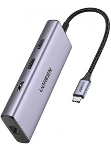 UGREEN USB-C to 2×USB 3.0+1×USB 2.0+2×HD... UGREEN USB-C to 2×USB 3.0+1×USB 2.0+2×HD...