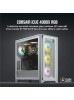 Corsair icue 4000x rgb tempered glass mid-tower atx case, white | CC-9011205-WW Corsair icue 4000x rgb tempered glass mid-tower atx case, white | CC-9011205-WW