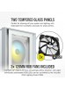 Corsair icue 4000x rgb tempered glass mid-tower atx case, white | CC-9011205-WW Corsair icue 4000x rgb tempered glass mid-tower atx case, white | CC-9011205-WW