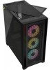 Corsair iCUE 4000D RGB Airflow Mid-Tower Case - 3X AF120 RGB Elite Fans - iCUE Lighting Node PRO Controller - High-Airflow Design - CORSAIR RapidRoute Cable Management System - Black | CC-9011240-WW Corsair iCUE 4000D RGB Airflow Mid-Tower Case - 3X AF120 RGB Elite Fans - iCUE Lighting Node PRO Controller - High-Airflow Design - CORSAIR RapidRoute Cable Management System - Black | CC-9011240-WW