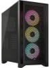 Corsair iCUE 4000D RGB Airflow Mid-Tower Case - 3X AF120 RGB Elite Fans - iCUE Lighting Node PRO Controller - High-Airflow Design - CORSAIR RapidRoute Cable Management System - Black | CC-9011240-WW Corsair iCUE 4000D RGB Airflow Mid-Tower Case - 3X AF120 RGB Elite Fans - iCUE Lighting Node PRO Controller - High-Airflow Design - CORSAIR RapidRoute Cable Management System - Black | CC-9011240-WW
