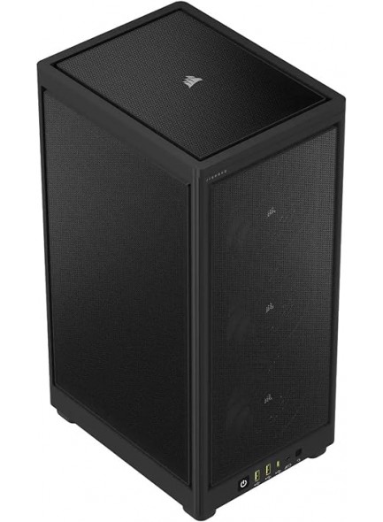 CORSAIR 2000D Airflow Mini-ITX PC Case - Black - Mini-ITX Form-Factor - Steel Mesh Panels - Three-Slot GPU Support | CC-9011244-WW CORSAIR 2000D Airflow Mini-ITX PC Case - Black - Mini-ITX Form-Factor - Steel Mesh Panels - Three-Slot GPU Support | CC-9011244-WW
