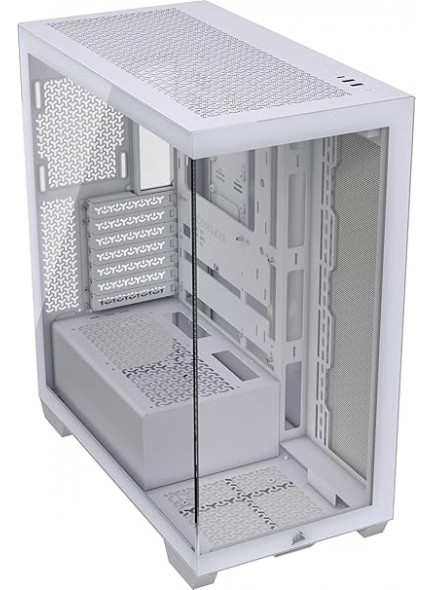 CORSAIR 3500X Mid-Tower ATX PC Case – Panoramic Tempered Glass – Reverse Connection Motherboard Compatible – No Fans Included – White | CC-9011277-WW CORSAIR 3500X Mid-Tower ATX PC Case – Panoramic Tempered Glass – Reverse Connection Motherboard Compatible – No Fans Included – White | CC-9011277-WW