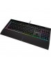 Corsair K55 RGB PRO XT RGB USB 3.0 Type-A Gaming Keyboard, Rubber Dome Switches, 16.8 Million Colors, Wrist Rest Included, IP42 Rate Protection, Wired Connectivity | CH-9226715-NA Corsair K55 RGB PRO XT RGB USB 3.0 Type-A Gaming Keyboard, Rubber Dome Switches, 16.8 Million Colors, Wrist Rest Included, IP42 Rate Protection, Wired Connectivity | CH-9226715-NA