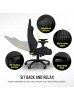 CORSAIR TC200 Fabric Gaming Chair - Standard Fit, Light Grey | CF-9010048-WW