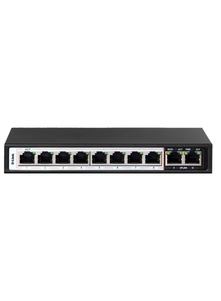 D-LINK SWITCH DLINK 10 PORT POE UNMANAGED | DES-F1010P-E