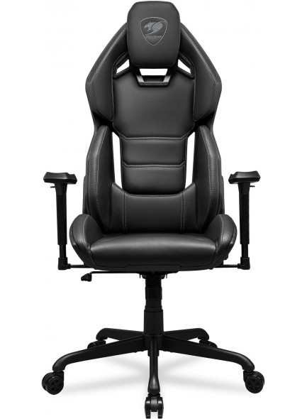 Cougar Hotrod Multi-zone Backrest Anchored Gaming Chair, Hyper-dura Leatherette, 3D Adjustable Armrest, Class 4 Gas Lift, 150° Reclining, 5-Star Steel Base , 2.4 Cougar Hotrod Multi-zone Backrest Anchored Gaming Chair, Hyper-dura Leatherette, 3D Adjustable Armrest, Class 4 Gas Lift, 150° Reclining, 5-Star Steel Base , 2.4