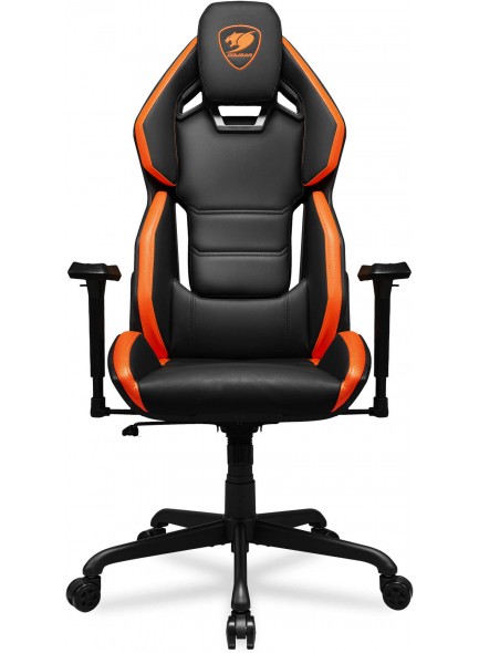 Cougar Hotrod Multi-zone Backrest Anchored Gaming Chair, Hyper-dura Leatherette, 3D Adjustable Armrest, Class 4 Gas Lift, 150º Reclining, 5-Star Steel Base, 2.4 Cougar Hotrod Multi-zone Backrest Anchored Gaming Chair, Hyper-dura Leatherette, 3D Adjustable Armrest, Class 4 Gas Lift, 150º Reclining, 5-Star Steel Base, 2.4