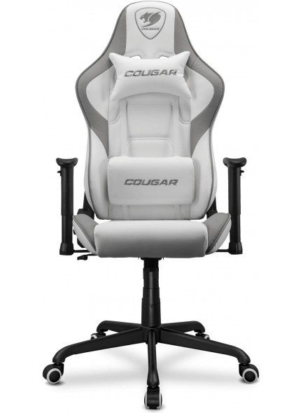 COUGAR Armor Elite Gaming Chair, Premium PVC Leather, 2D Armrest, Piston Height Adjustment, Class 4 Gas Lift Cylinder, 160° Reclining, Up to 120Kg Max Load, White- CG-CHAIR-ARMOR-ELITE-WHT | 3MELIWHB.0001
