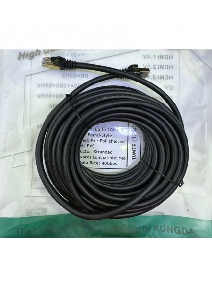 KONGDA CAT 8 CABLE 10 METER KONGDA CAT 8 CABLE 10 METER