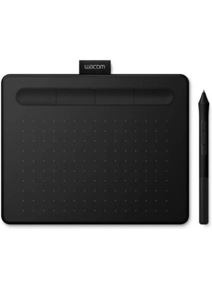 Wacom Intuos Small Creative Pen Tablet, Manga Edition, Wireless & BT Connectivity, 4 Programmable ExpressKeys, 4,096 Pen Sensitivity, Windows, Mac & ChromeOS Compatible, Black | CTL-4100WLK-M